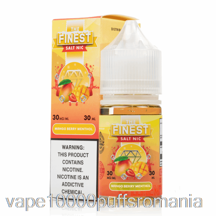 Vape Romania Mango Mentol - Cea Mai Buna Editie De Fructe Sare Nic - 30ml 50mg
